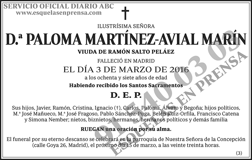 Paloma Martínez-Avial Marín